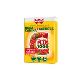 Winter Vitamina C Plus 1000 Rosa Canina + Acerola Integratore Alimentare 30 Compresse Masticabili