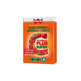 Winter Vitamina C Plus Super Rosa Canina + Acerola + Zinco Integratore Alimentare 30 Compresse Masticabili