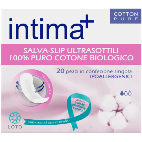Intima + salvaslip in cotone 20 pezzi