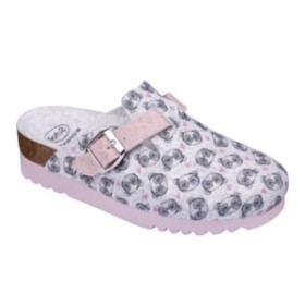 Calzatura amiata 2,0 printed felt woman light grey/pink 38