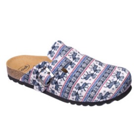 Calzatura amiata man printed microfibre tris man blue/multi 42