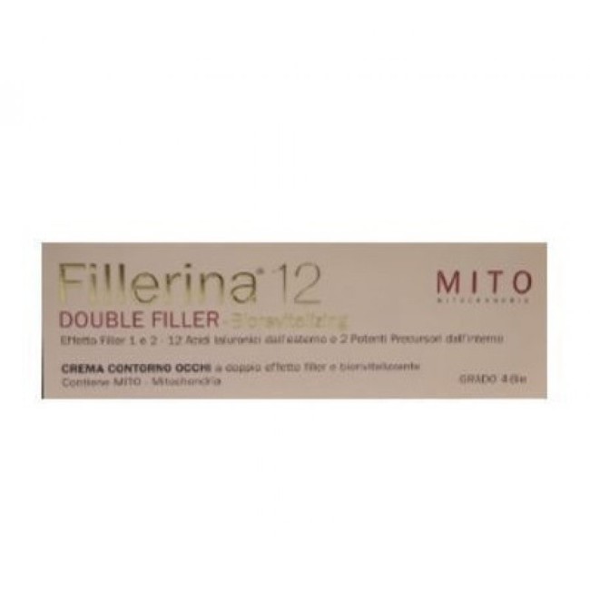 Fillerina 12 Double Filler Mito Biorevitalizing -Eye Contour Cream Grado 4 Bio Tubo 15ml
