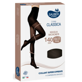 Sauber Linea Classica 140D Collant Supercoprente Nero TG. 4