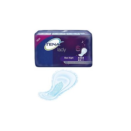 Pannolone sagomato tena discreet maxi night 12 pezzi