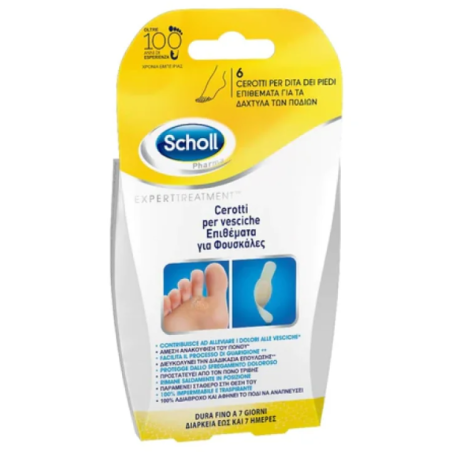 Cerotto Scholl Vescica Dita Piede 6 Pezzi Cerotto Scholl Vescica Dita Piede 6 Pezzi