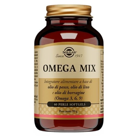 Solgar Omega Mix Integratore con Omega 3, 6 e 9 60 perle