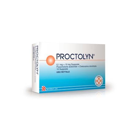 Proctolyn 0,1 mg + 10 mg per trattamento emorroidi Proctolyn 0,1 mg + 10 mg per trattamento emorroidi