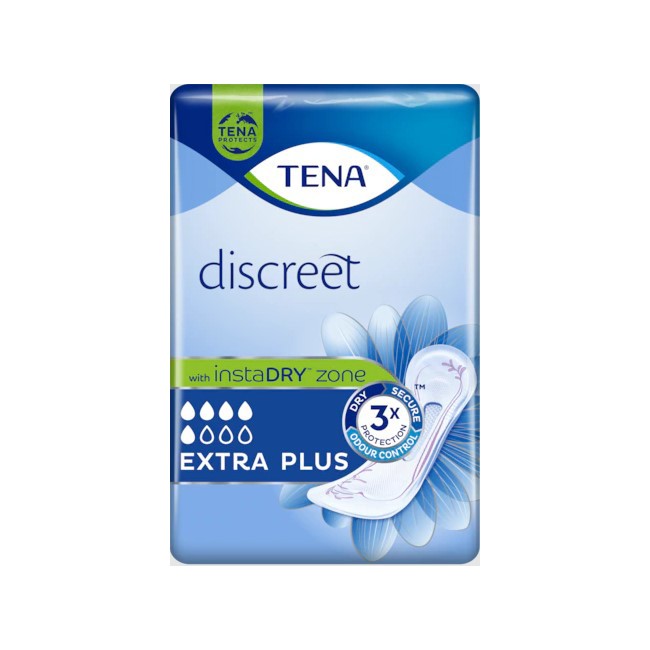 Assorbente incontinenza leggera tena discreet extra plus 16 pezzi Assorbente incontinenza leggera tena discreet extra plus 16 pezzi