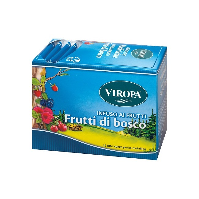 Viropa infuso ai frutti di bosco 15 bustine da 2,5 g Viropa infuso ai frutti di bosco 15 bustine da 2,5 g