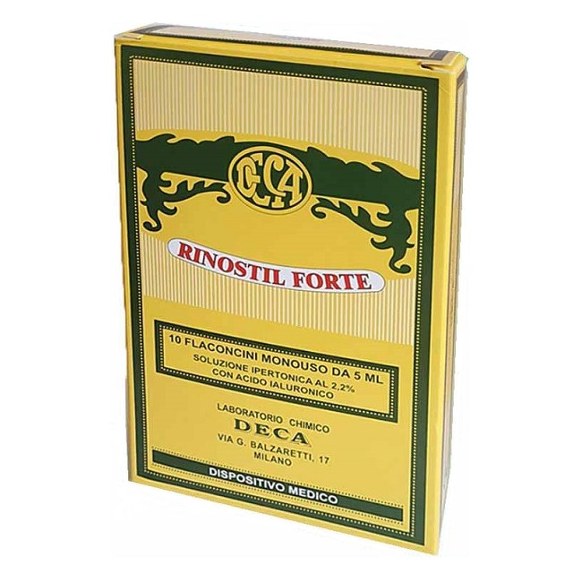 Rinostil Forte Soluzione Ipertonica 10 Flaconcini Monouso Da 5 Ml