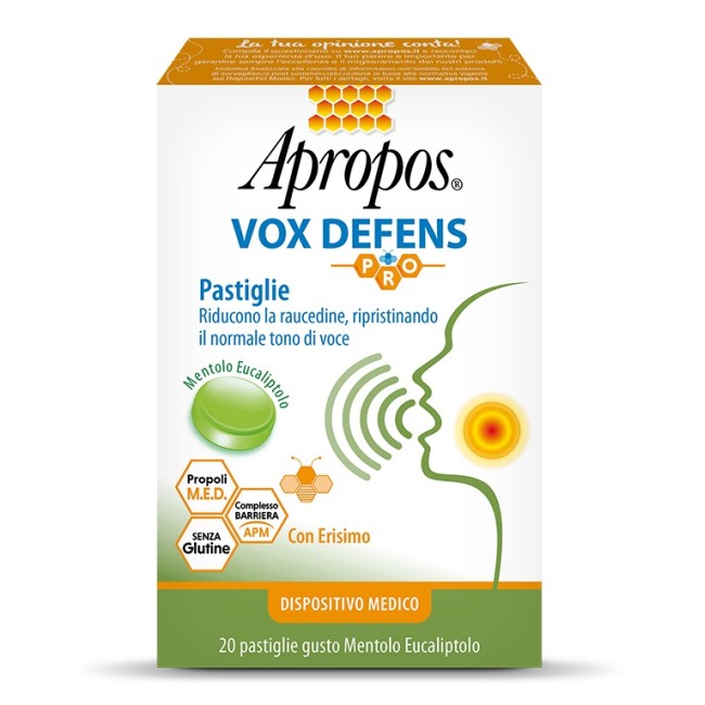 Apropos Vox Defens Pro Mentolo Eucalipto 20 Pastiglie