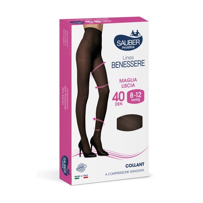 Collant velato sauber 8-12mmgh nero 2 Collant velato sauber 8-12mmgh nero 2