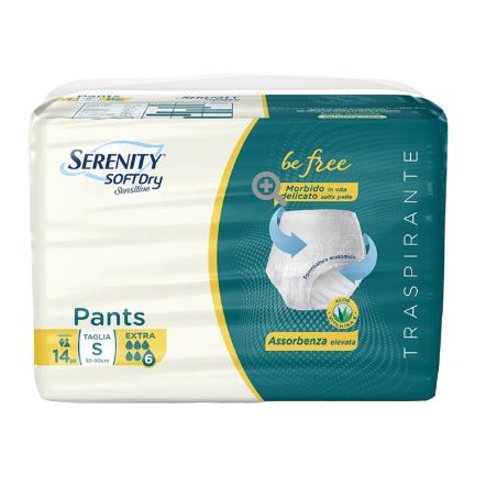 Serenity pants sd sensitive be free super taglia s 14 pezzi