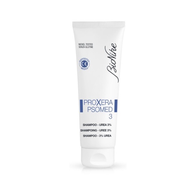 Bionike Proxera Psomed 3 Shampoo Urea 3% 
specifico per il trattamento delle ipercheratosi e  psoriasi del cuoio capelluto 125m