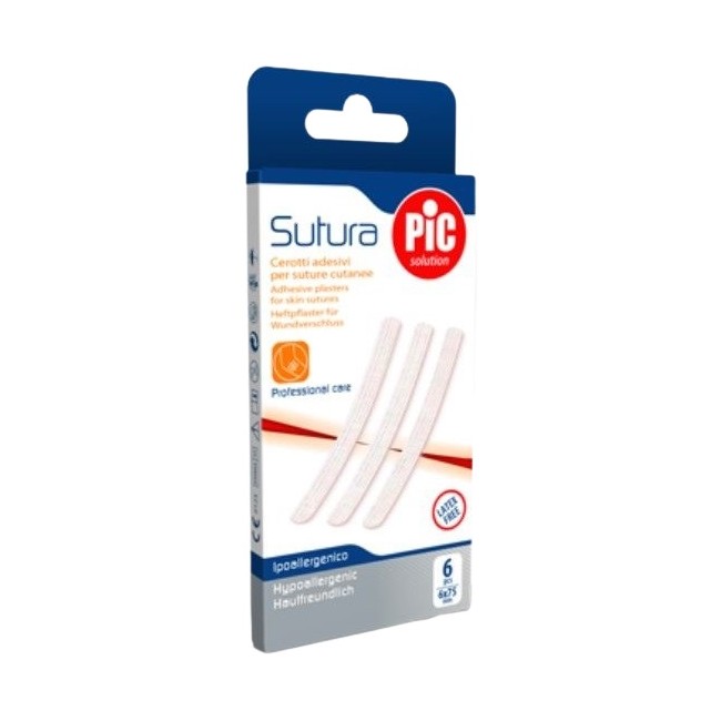 Cerotto per sutura pic solution 3 x 75 mm 10 pezzi Cerotto per sutura pic solution 3 x 75 mm 10 pezzi