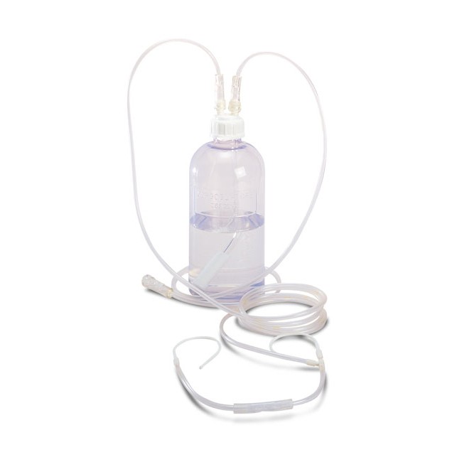 Kit completo per ossigenoterapia, gorgogliatore con occhiali
