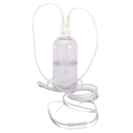 Kit completo per ossigenoterapia, gorgogliatore con occhiali