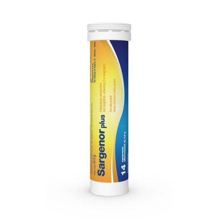 Sargenor Plus Integratore Arginina, Vitamina C e Magnesio 14 compresse Sargenor Plus Integratore Arginina, Vitamina C e Magnesio 14 compresse