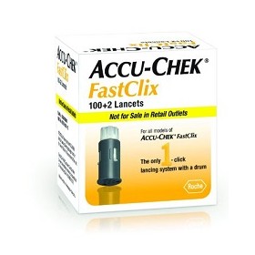 Roche Lancette Pungidito Accu-chek Fastclix 100 + 2 Pezzi