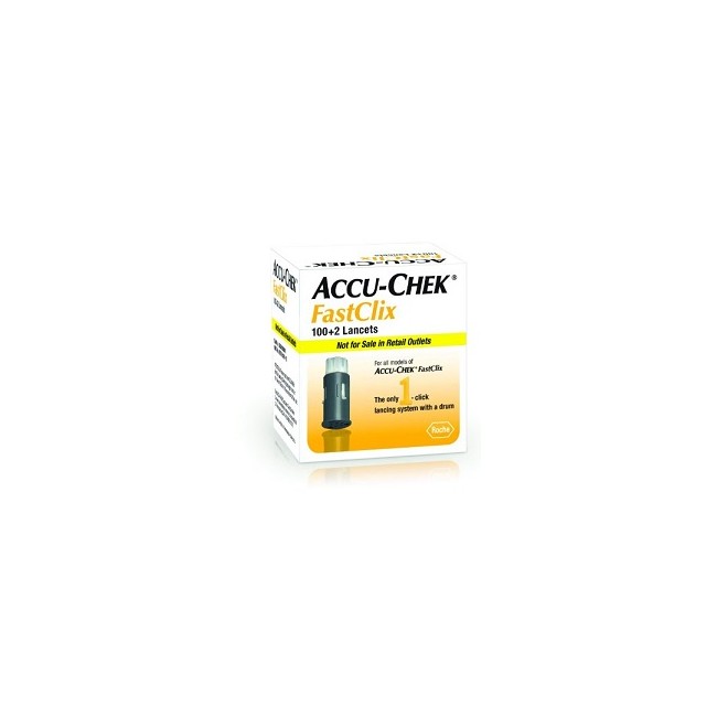 Roche Lancette Pungidito Accu-chek Fastclix 100 + 2 Pezzi