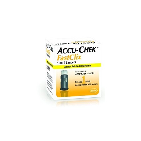 Roche Lancette Pungidito Accu-chek Fastclix 100 + 2 Pezzi