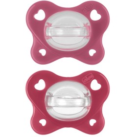 Chicco Dual Soft Succhietto Rosa 16-36 Mesi 2 Pezzi