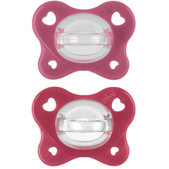Chicco Dual Soft Succhietto Rosa 16-36 Mesi 2 Pezzi