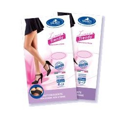 Sauber calza autoreggente 70 denari maglia liscia nero 4 linea trendy