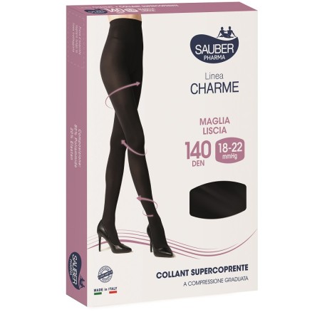 Desa Pharma Sauber Charme Collant Supercoprente 140 Denari Nero 2