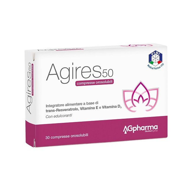 Agpharma Agires 50 30 Compresse Orosolubili Scatola 5,4 G