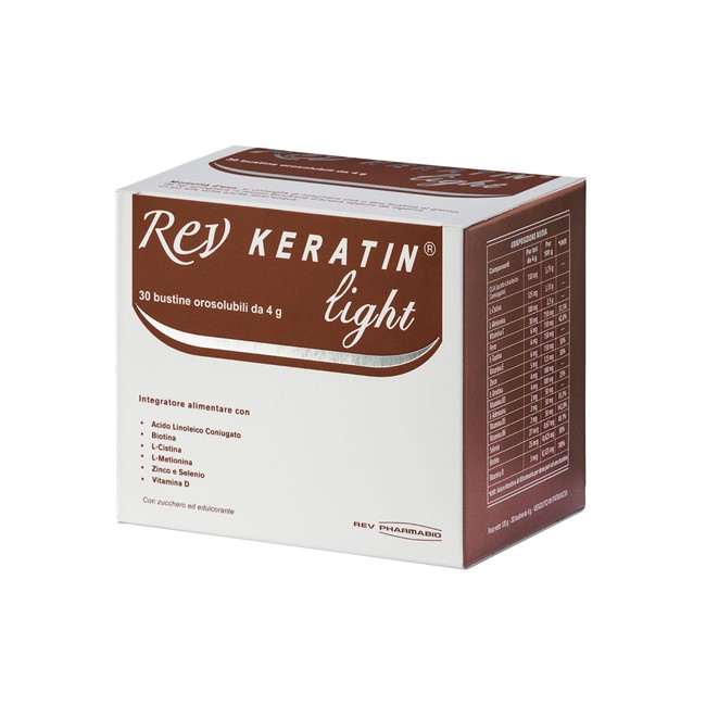 Rev Pharmabio Rev Keratin Light 30 Buste 120 G