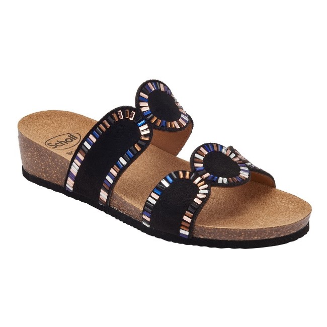 Scholl Calzatura Cannes Microfibre+strass W Black 39