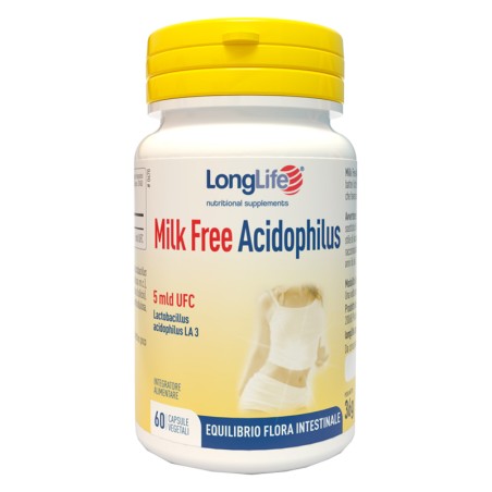 Longlife Milk Free Acidophilus 60 Capsule Vegetali Longlife Milk Free Acidophilus 60 Capsule Vegetali