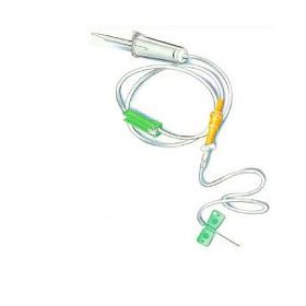 Deflussore con Ago 120 cm per flebo con regolatore di flusso