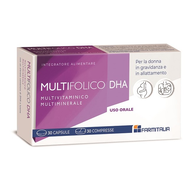 Farmitalia Multifolico Dha 30 Capsule + 30 Compresse Farmitalia Multifolico Dha 30 Capsule + 30 Compresse