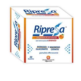 Chemist's Research Ripresa 30bust 10g Integratore Alimentare Di Magnesio E Potassio Bustine Effervescenti Utile Negli Stati Di S
