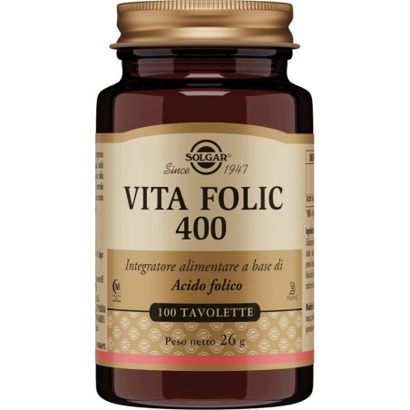 Solgar Vita Folic 400 100 Tavolette Solgar Vita Folic 400 100 Tavolette