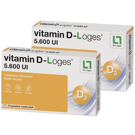 Biofarmex Vitamin D-loges 30 Gelatine Masticabili Gusto Limone 42 G Biofarmex Vitamin D-loges 30 Gelatine Masticabili Gusto Limone 42 G