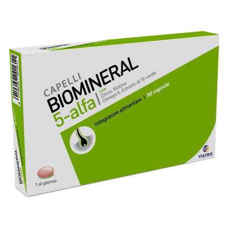 Biomineral 5-alfa per il mantenimento dei capelli 30 capsule Biomineral 5-alfa per il mantenimento dei capelli 30 capsule