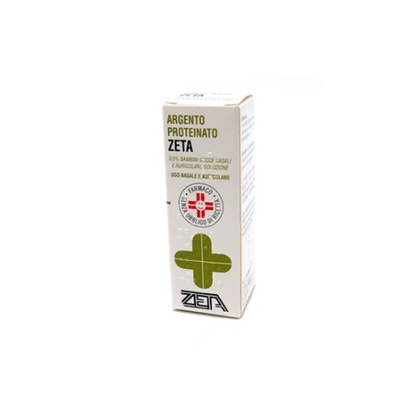 Zeta Farmaceutici Argento Proteinato Zeta Bambini 0,5% Gocce Nasali E Auricolari, Soluzione Argento Proteinato Zeta Adulti 1% Go Zeta Farmaceutici Argento Proteinato Zeta Bambini 0,5% Gocce Nasali E Auricolari, Soluzione Argento Proteinato Zeta Adulti 1% Go