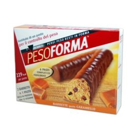 Pesoforma Barrette Caramello 6Pasti 372G 12Pezzi