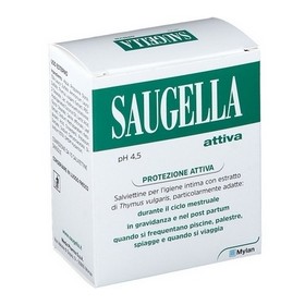 Saugella Attiva Salviettine Detergenti 10 Bustine