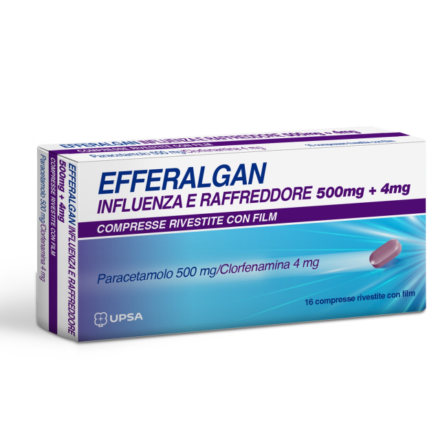 Upsa Efferalgan Influenza E Raffreddore 500 Mg + 4 Mg Compresse Rivestite Con Film Paracetamolo 500 Mg/clorfenamina 4 Mg Upsa Efferalgan Influenza E Raffreddore 500 Mg + 4 Mg Compresse Rivestite Con Film Paracetamolo 500 Mg/clorfenamina 4 Mg