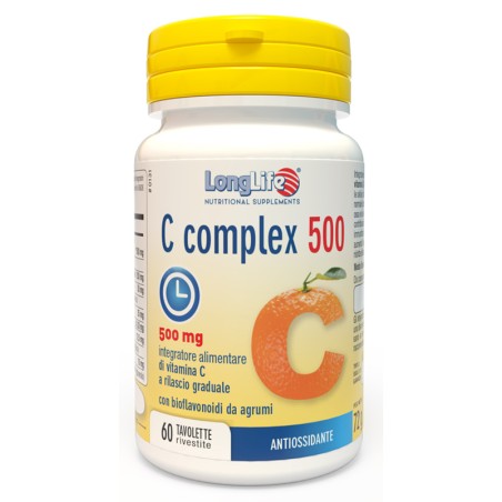 Longlife C Complex 500 Time Released 60 Tavolette Longlife C Complex 500 Time Released 60 Tavolette