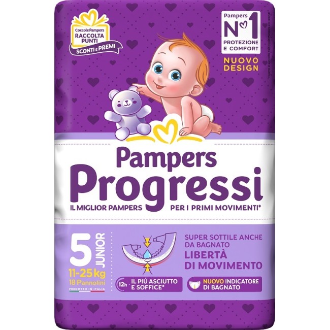 Fater Pampers Progressi Junior 18 Pezzi