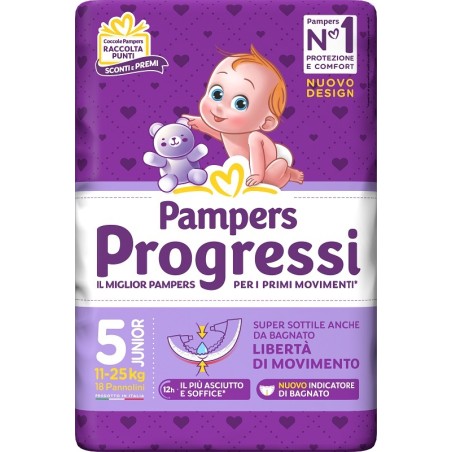 Fater Pampers Progressi Junior 18 Pezzi