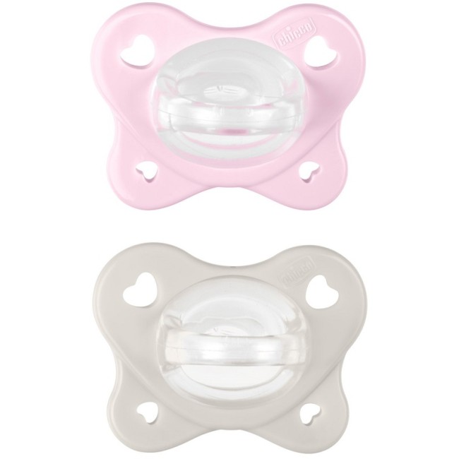 Chicco Dual Soft Succhietto Rosa 2-6 Mesi 2 Pezzi Chicco Dual Soft Succhietto Rosa 2-6 Mesi 2 Pezzi