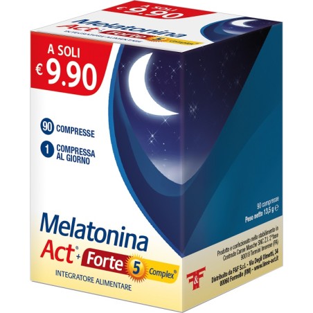 F&F Melatonina Act+forte 5 Complex 90 Compresse F&F Melatonina Act+forte 5 Complex 90 Compresse