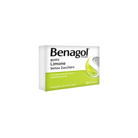Benagol 24 Pastiglie Gusto Limone Senza Zucchero