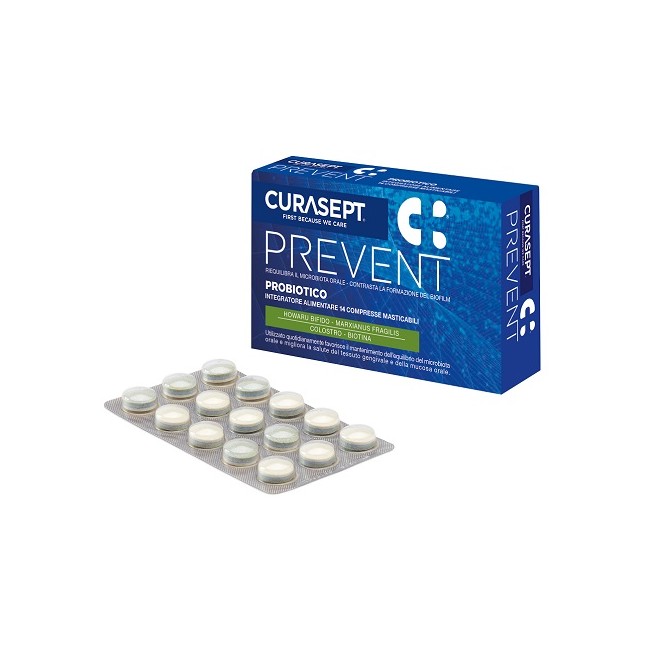 Curasept Prevent Probiotico 14 Compresse Masticabili